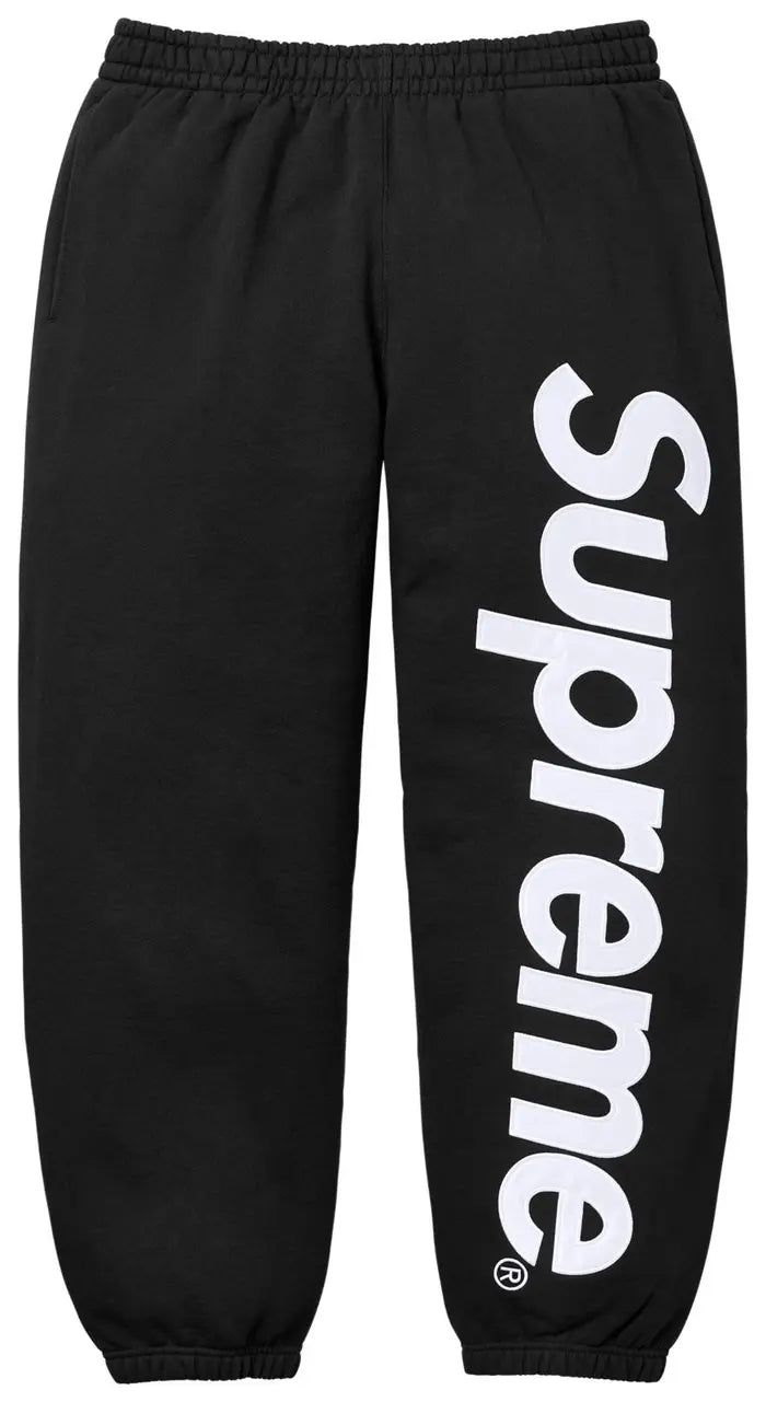 Supreme Satin Appliqué Sweatpant
'Black'