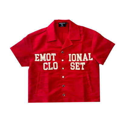 Red “Backyard” Nylon Shirt