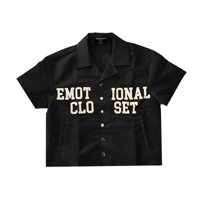 Black "Backyard" Nylon shirt