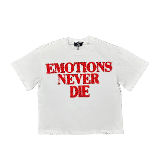 Red 'End' Rhinestone Tee