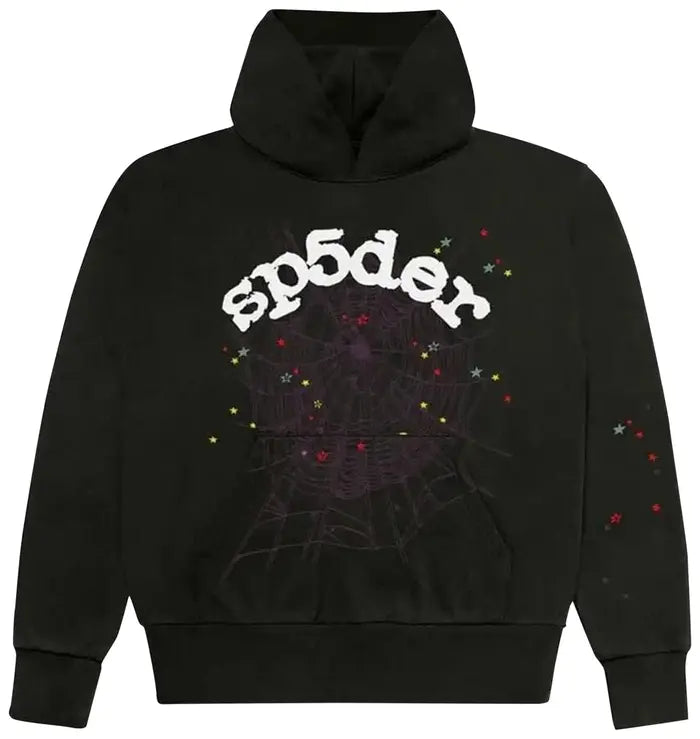 Sp5der Logo Hoodie Sweatshirt 'Black'